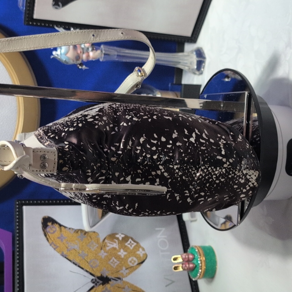 Henri Bendel Python Print Nylon, Satin, Leather C… - image 10